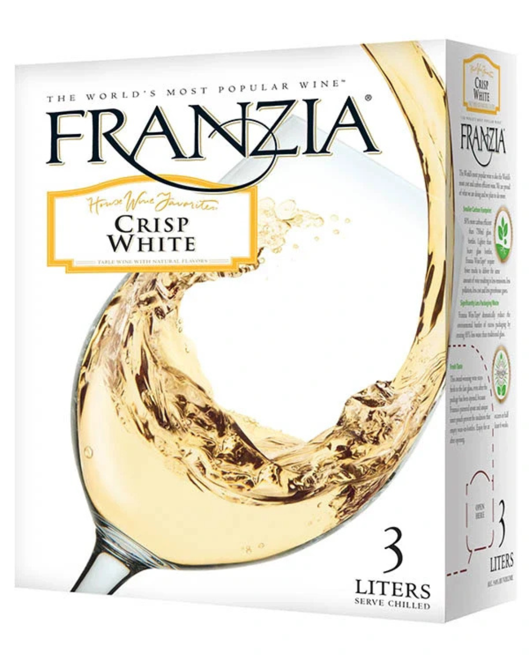 franzia crisp white alcohol content