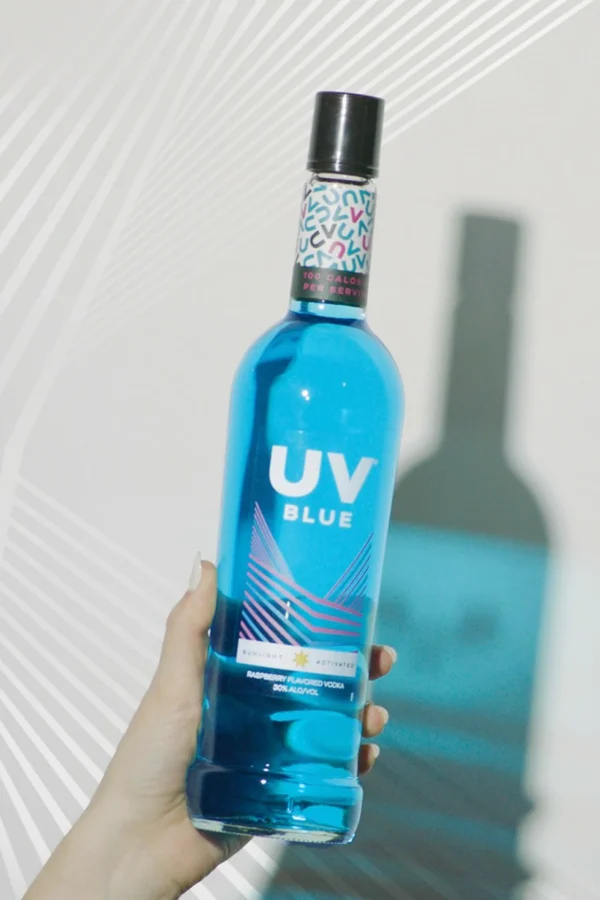 uv blue alcohol content